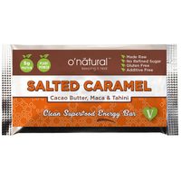 O'Natural Raw Chocolate Superfood Bar - Salted Caramel